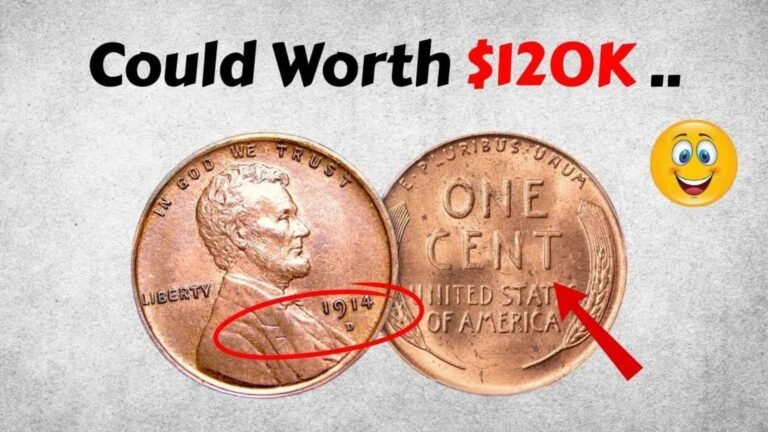Rare 1914-D Lincoln Wheat Penny Worth $120,000 – Still In Circulation ?