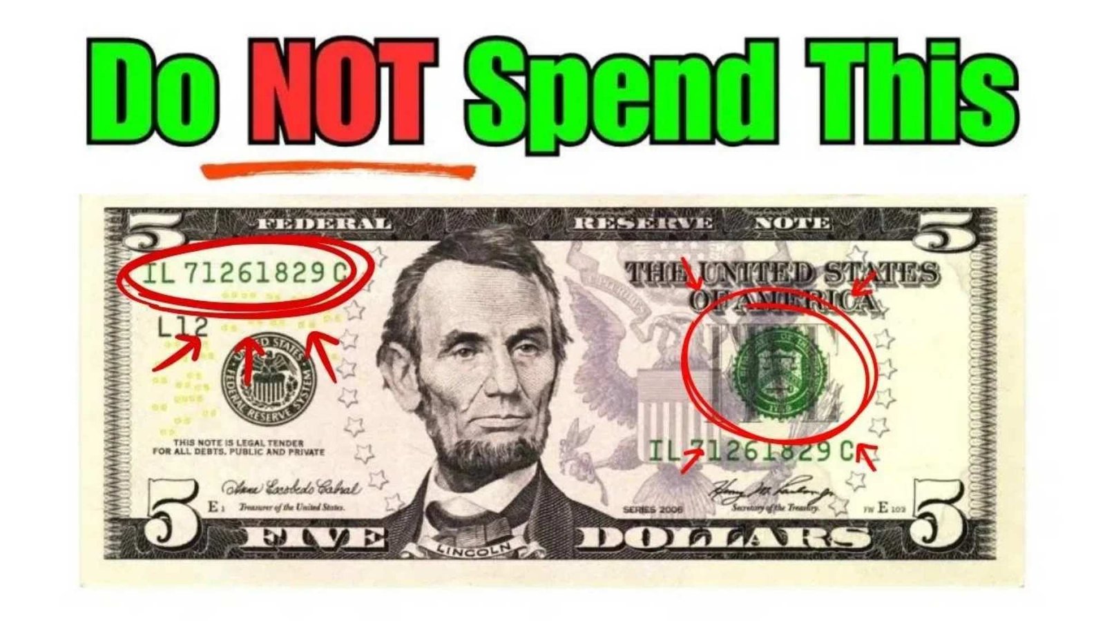 Rare 1995 $5 Bill with Printing Error Recently Sold for $2,000 — Could You Have One?